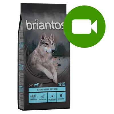 Przycisk odtwarzania wideo. Kliknij tutaj, aby obejrzeć film dotyczący produktu Briantos 12 kg.