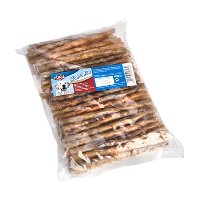 Trixie Kaurollen gedreht (Rinderhaut), 12 cm 100 Stück (500 g)