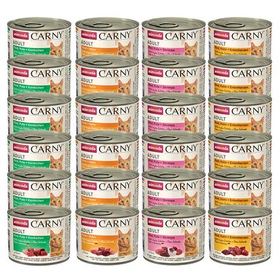Ekonomično pakiranje animonda Carny Adult 24 x 200 g Miješano pakiranje I