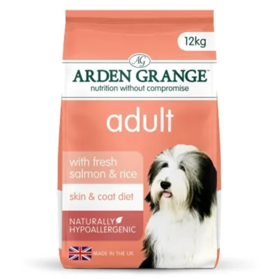 12kg adult pet food with fresh salmon and rice, skin and coat diet, naturally hypoallergenic, made in the UK. Nutrition without compromise. 12kg adult pet food with fresh salmon and rice, skin and coat diet, naturally hypoallergenic, made in the UK. Nutrition without compromise.