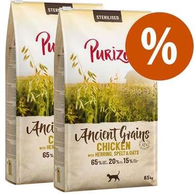 Ekonomipack: 2 x 6,5 kg Purizon Ancient Grains Adult - med urkorn