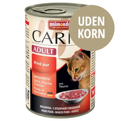 animonda Carny ADULT Rind pur, getreidefrei, 100% frische Zutaten, Made in Germany, mit Taurin, UDEN KORN, dåse 400 g, billede af kød i skål animonda Carny ADULT Rind pur, getreidefrei, 100% frische Zutaten, Made in Germany, mit Taurin, UDEN KORN, dåse 400 g, billede af kød i skål