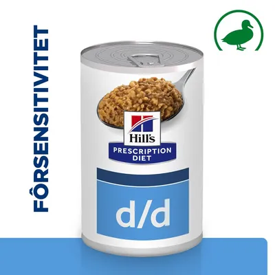 Hill's Prescription Diet d/d Food Sensitivities Hundefôr 12 x 370 g Hill's Prescription Diet d/d Food Sensitivities Hundefôr 12 x 370 g