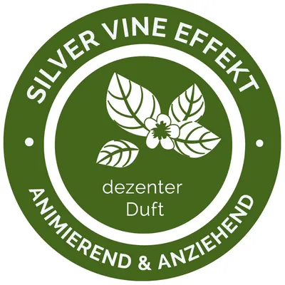 Silver Vine effect, subtle scent, stimulating and attractive.
