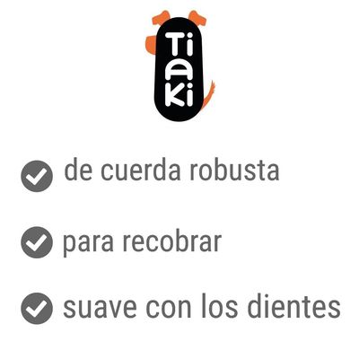 Tiaki. de cuerda robusta, para recobrar, suave con los dientes.