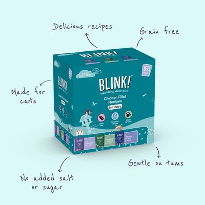 Blink! Chicken Fillet Recipes in Gravy - Mixed Pack (8 x 85g)