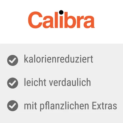 Calibra. Caloriearm, licht verteerbaar, met plantaardige extra's.