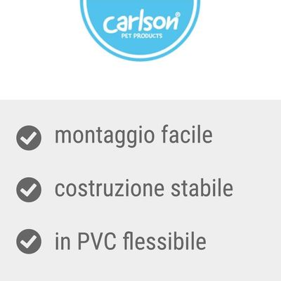carlson PET PRODUCTS, montaggio facile, costruzione stabile, in PVC flessibile