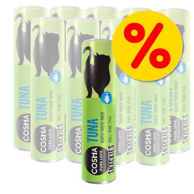 Super-Sparpaket: 10 x Cosma Snackies Mixpaket: 4 Sorten