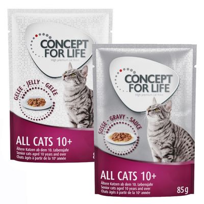 Blandat sparpack: 24 x 85 g Concept for Life gelé & sås