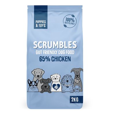 Scrumbles Puppies & Toys Chicken Dry Dog Food 2kg