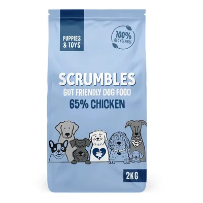 Scrumbles Puppies & Toys Chicken Dry Dog Food - 2kg Scrumbles Puppies & Toys Chicken Dry Dog Food - 2kg