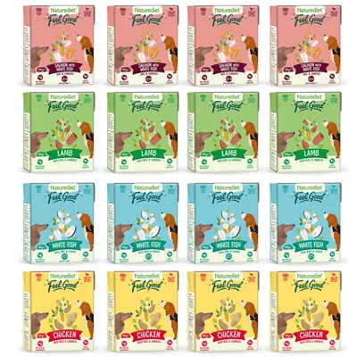 Naturediet Feel Good Adult - Meat & Fish Multipack - 16 x 390g