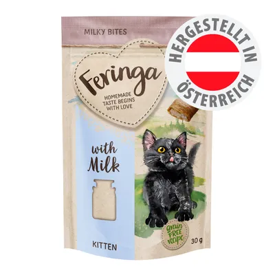 Feringa Milky Bites with Milk, Kitten, 30 g, grain free recipe. Hergestellt in Österreich.