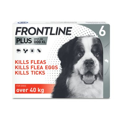 FRONTLINE® Plus Spot On for Dogs - XL (40-60kg) 6 pipettes x 4.02ml