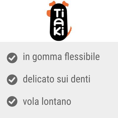Tiaki. In gomma flessibile, delicato sui denti, vola lontano.