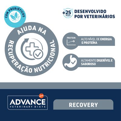 Advance Veterinary Diets Recovery Mini comida húmida para cães e gatos - Pack económico: 22 x 100 g
