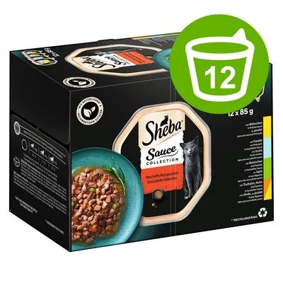 Sheba Variaties in Kuipjes Kattenvoer 12 x 85 g - Classic in Paté