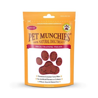 Pet Munchies natural dog treats, sushi training treats. Low fat, premium gourmet tasty bites, no artificial colours or flavours, oven baked. White fish and chicken breast.