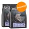 Set prova misto! 2 x 1 kg Briantos Crocchette senza cereali per cani 1 kg Adult Mini Agnello & Riso + 1 kg Adult Mini Salmone & Patate