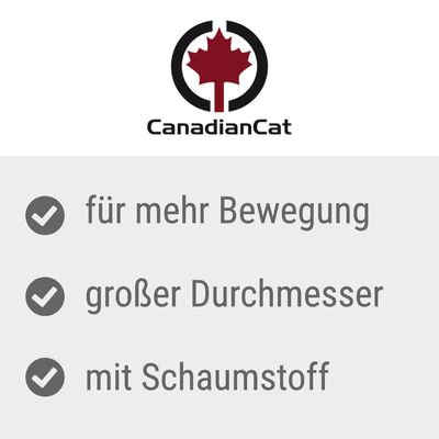 CanadianCat. Für mehr Bewegung, grosser Durchmesser, mit Schaumstoff.