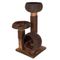 Arbre à chat Burned Wood marron + support de fixation universel