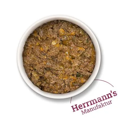 Herrmann's Bio-Menu organisch 6 x 800 g - Bio rund met bio wortelen en bio amarant