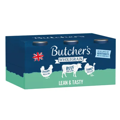 Butcher's Wholegrain Lean & Tasty 6 x 390g - Mixed Pack Butcher's Wholegrain Lean & Tasty 6 x 390g - Mixed Pack