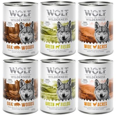 Set prova misto! Wolf of Wilderness umido per cane