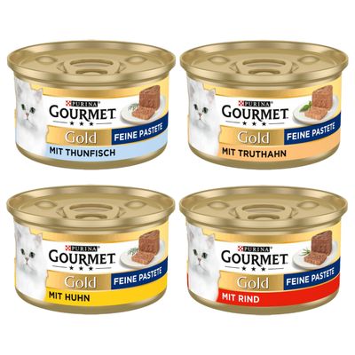 Gourmet Gold Paté Kattenvoer Mixpakket 48 x 85 g