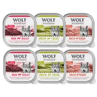 Wolf of Wilderness Adult - Single Protein 6 / 24 x 300 g miska - Mix: 2 x hovězí, 2 x krůtí, 2x jehněčí