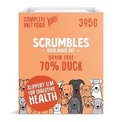 Scrumbles Grain Free Duck Wet Dog Food Multibuy: 14 x 395g