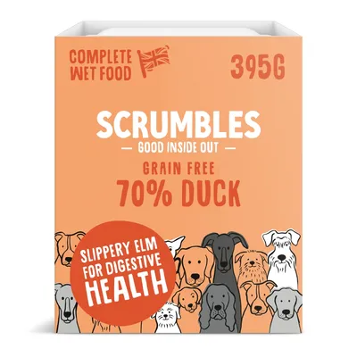 Scrumbles Grain Free Duck Wet Dog Food - Multibuy: 14 x 395g Scrumbles Grain Free Duck Wet Dog Food - Multibuy: 14 x 395g