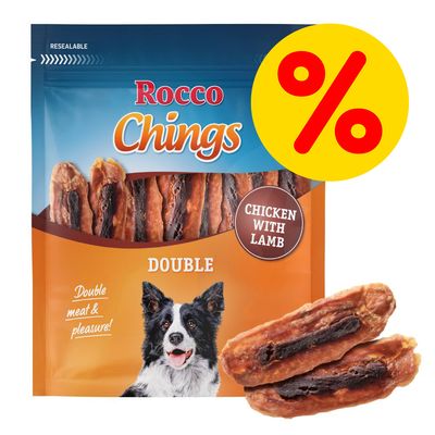 Rocco Chings Double snacks para perros - Pack Ahorro
