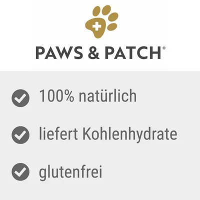 Paws & Patch. 100% natürlich, liefert Kohlenhydrate, glutenfrei.