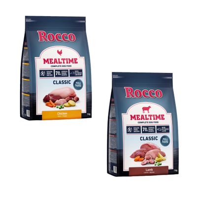 Rocco Mealtime teljes értékű kutyaeledel, marha. Gabonamentes recept, 70% állati összetevő, friss marhahúsban gazdag. Kiszerelés: 1 kg.