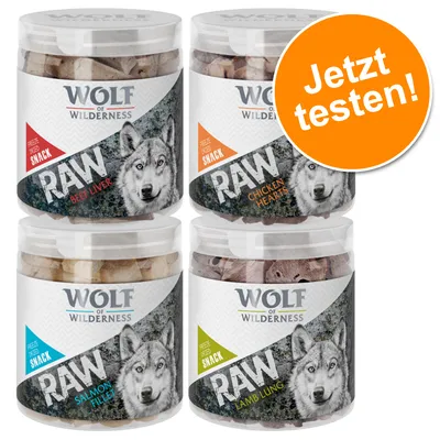 Wolf of Wilderness RAW Snacks: Beef Liver, Chicken Hearts, Salmon Fillet, Lamb Lung. Jetzt testen! Freeze-dried Snack.