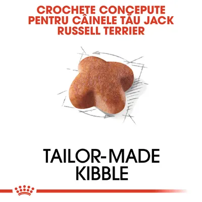 Crochete concepute pentru câinele tău Jack Russell Terrier. Tailor-made kibble.