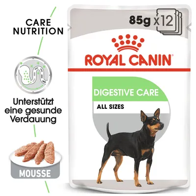 Royal Canin Digestive Care Nassfutter, 85g x 12, unterstützt eine gesunde Verdauung. Mousse für Hunde aller Grössen.