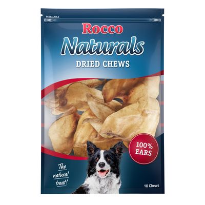 Rocco Orecchie di manzo al naturale Snack cane 100 pz