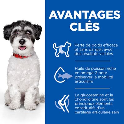 AVANTAGES CLÉS : perte de poids efficace et sans danger, huile de poisson riche en oméga-3 pour la mobilité articulaire, glucosamine et chondroïtine pour un cartilage sain.