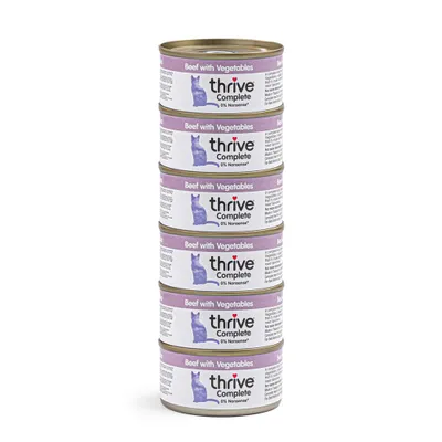Thrive Complete 24 x 75 g - Pack Ahorro - Vacuno y verduras