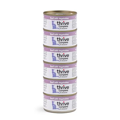 Výhodné balenie Thrive Complete 24 x 75 g Hovädzie mäso so zeleninou