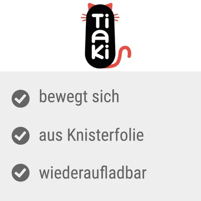 Tiaki. bewegt sich, aus Knisterfolie, wiederaufladbar (texte en allemand)