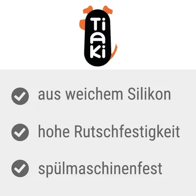 Tiaki. Aus weichem Silikon, hohe Rutschfestigkeit, spülmaschinenfest.