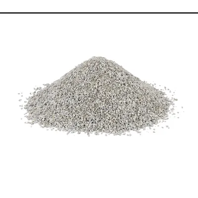 Kup iz sivega, drobnozrnatega granulata. Primerno za uporabo kot posip ali polnilni material.