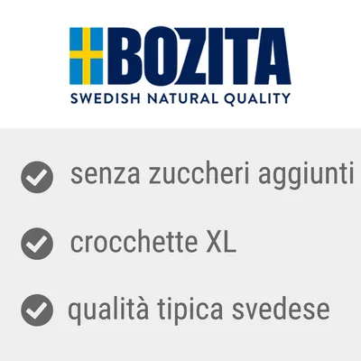 BOZITA SWEDISH NATURAL QUALITY, senza zuccheri aggiunti, crocchette XL, qualità tipica svedese
