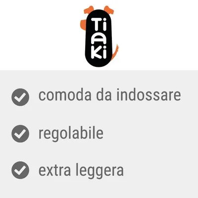Tiaki, comoda da indossare, regolabile, extra leggera