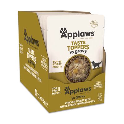 Pachet economic Applaws Dog Taste Toppers în sos 24 x 85 g