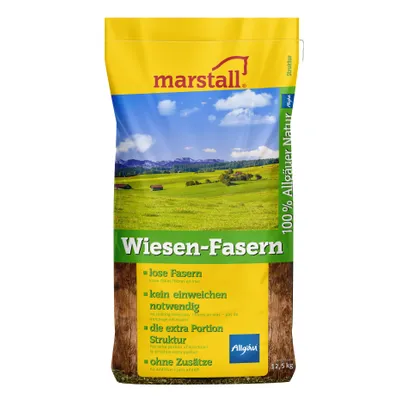 marstall Wiesen-Fasern, 100% Allgäuer Natur, lose Fasern, kein einweichen notwendig, die extra Portion Struktur, ohne Zusätze, confezione da 12,5 kg marstall Wiesen-Fasern, 100% Allgäuer Natur, lose Fasern, kein einweichen notwendig, die extra Portion Struktur, ohne Zusätze, confezione da 12,5 kg